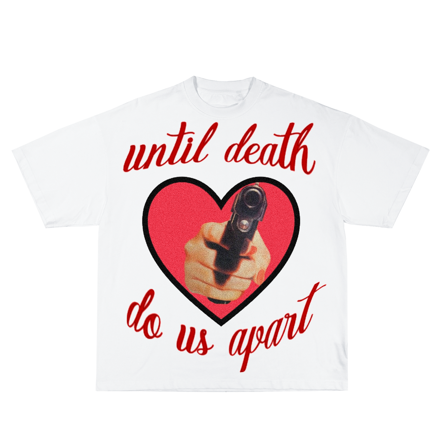 UNTIL DEATH DO US PART TEE WHITE